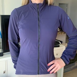 ADIDAS cycle jacket purple/ black small woman size